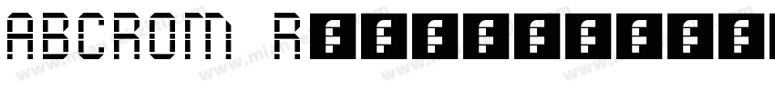 ABCROM Regular字体转换